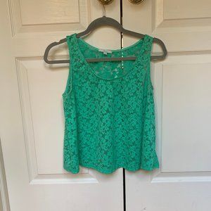 Soprano Sheer Flowing Tank Top